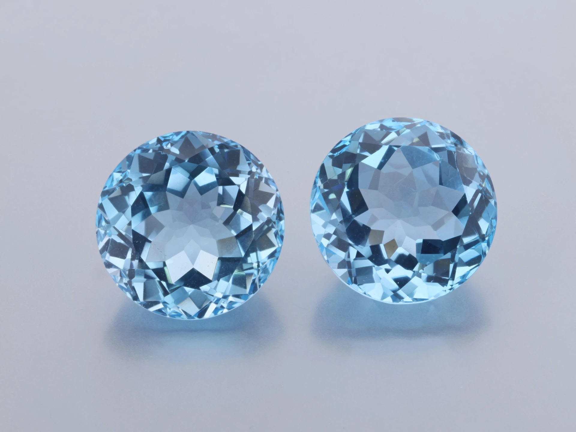 Topaz 12mm Round Blue