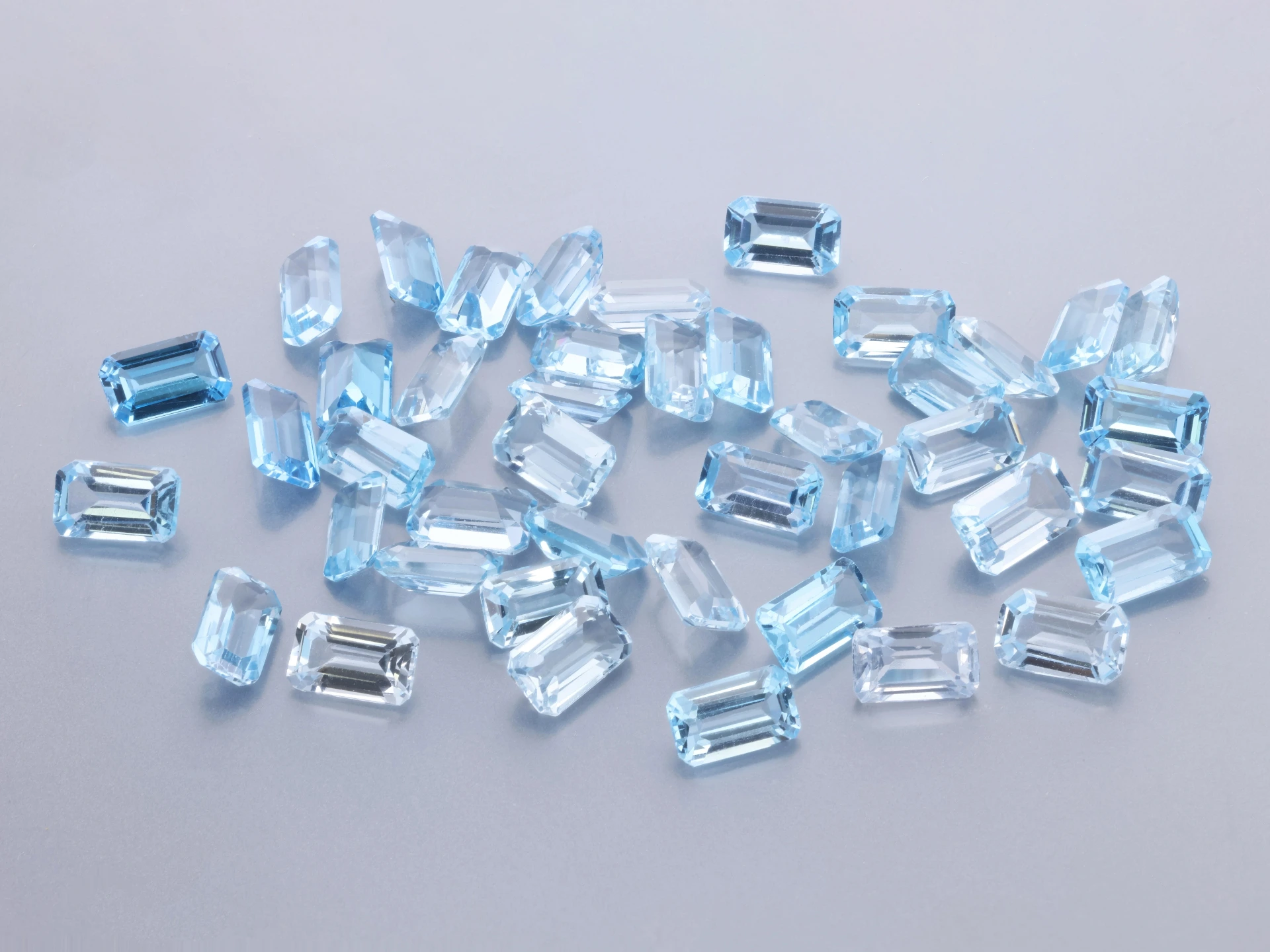 Topaz 5x3mm Emerald Cut Light Blue 