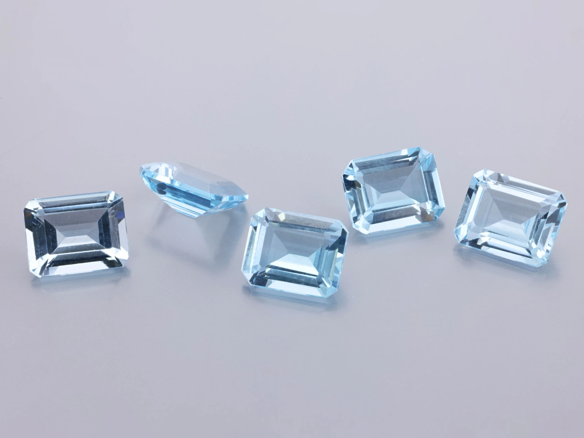 Topaz 10x8mm Emerald Cut Light Blue 