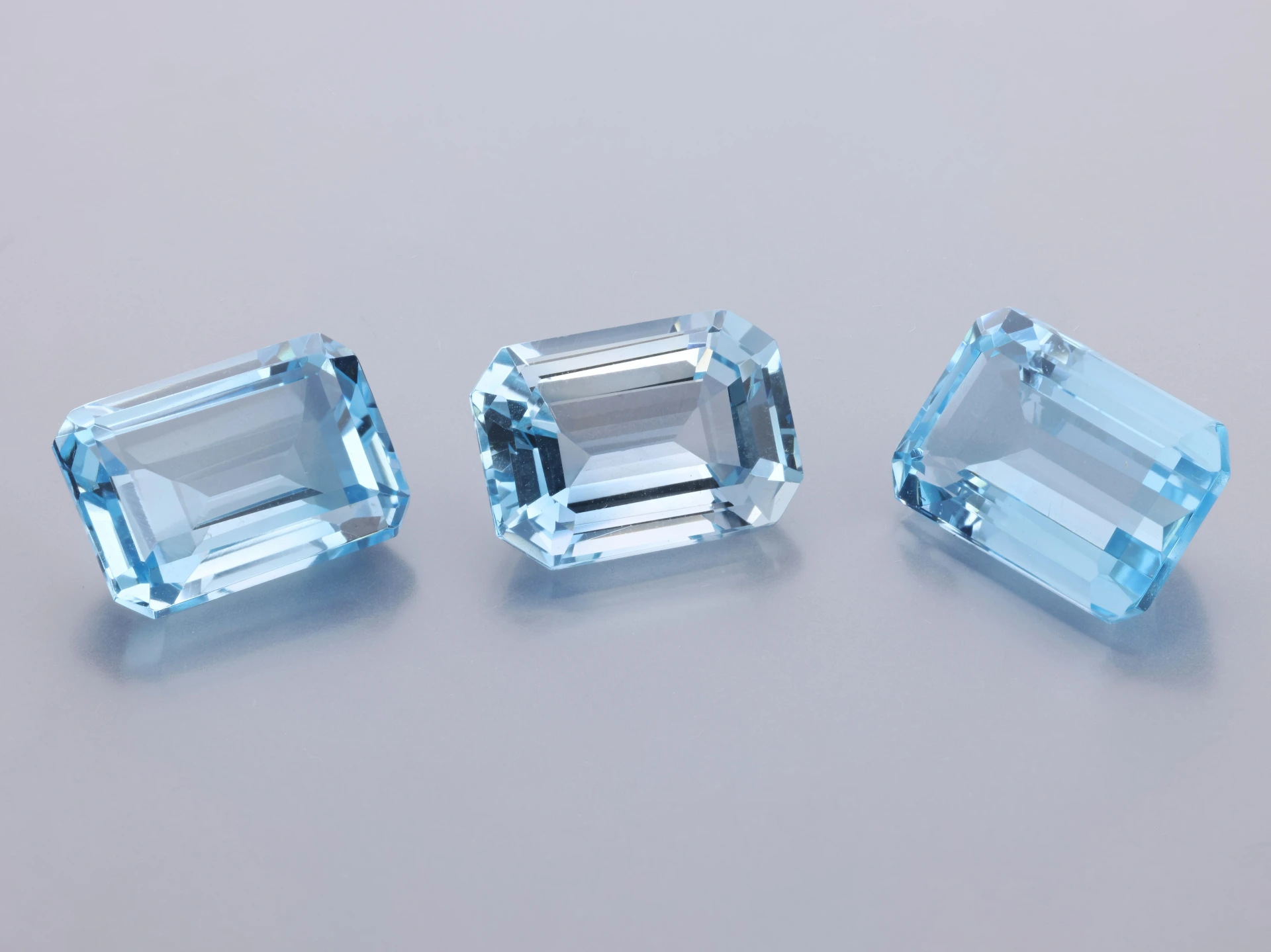 Topaz 14x10mm Emerald Cut Light Blue 