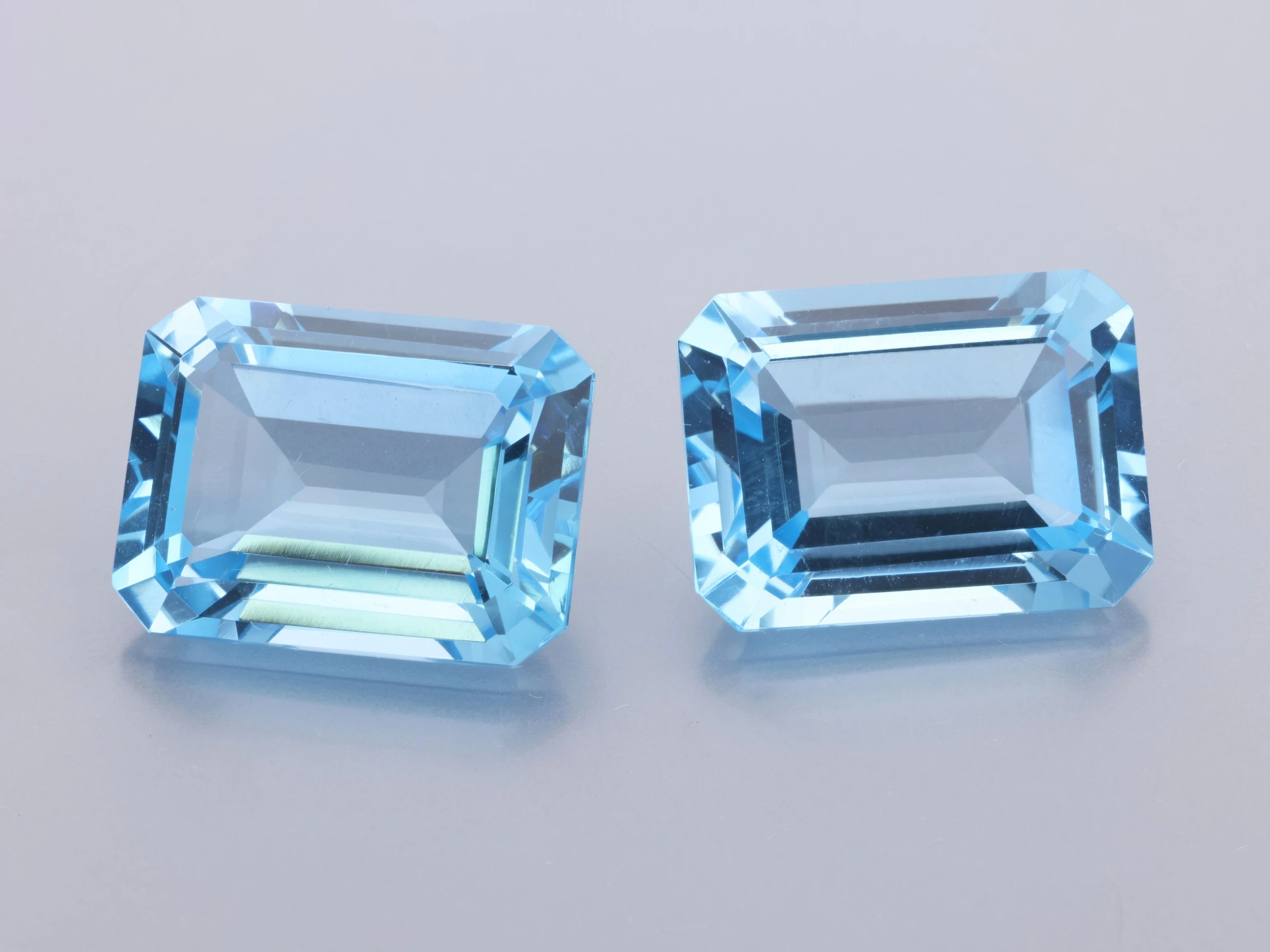 Topaz 16x12mm Emerald Cut Light Blue 
