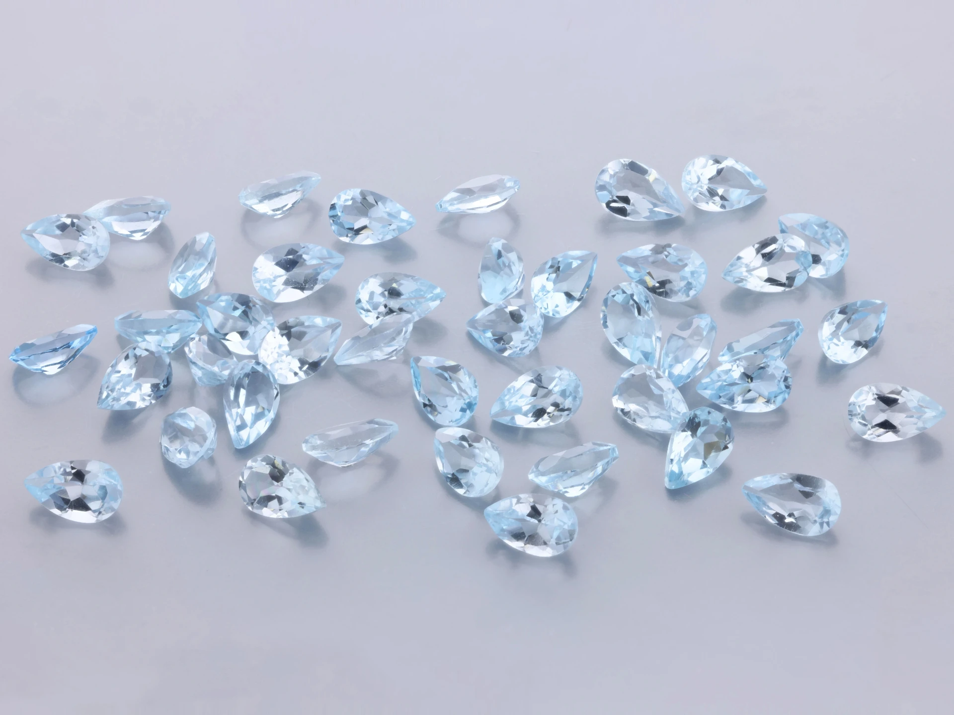 Topaz 5x3mm Pear Shape Light Blue