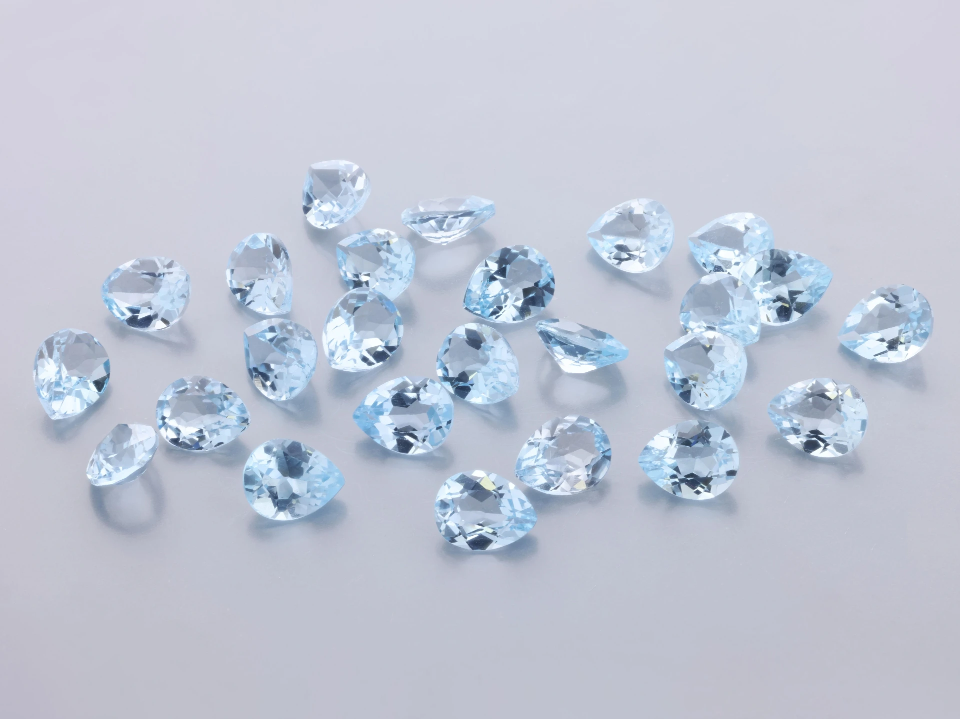 Topaz 5x4mm Pear Shape Light Blue