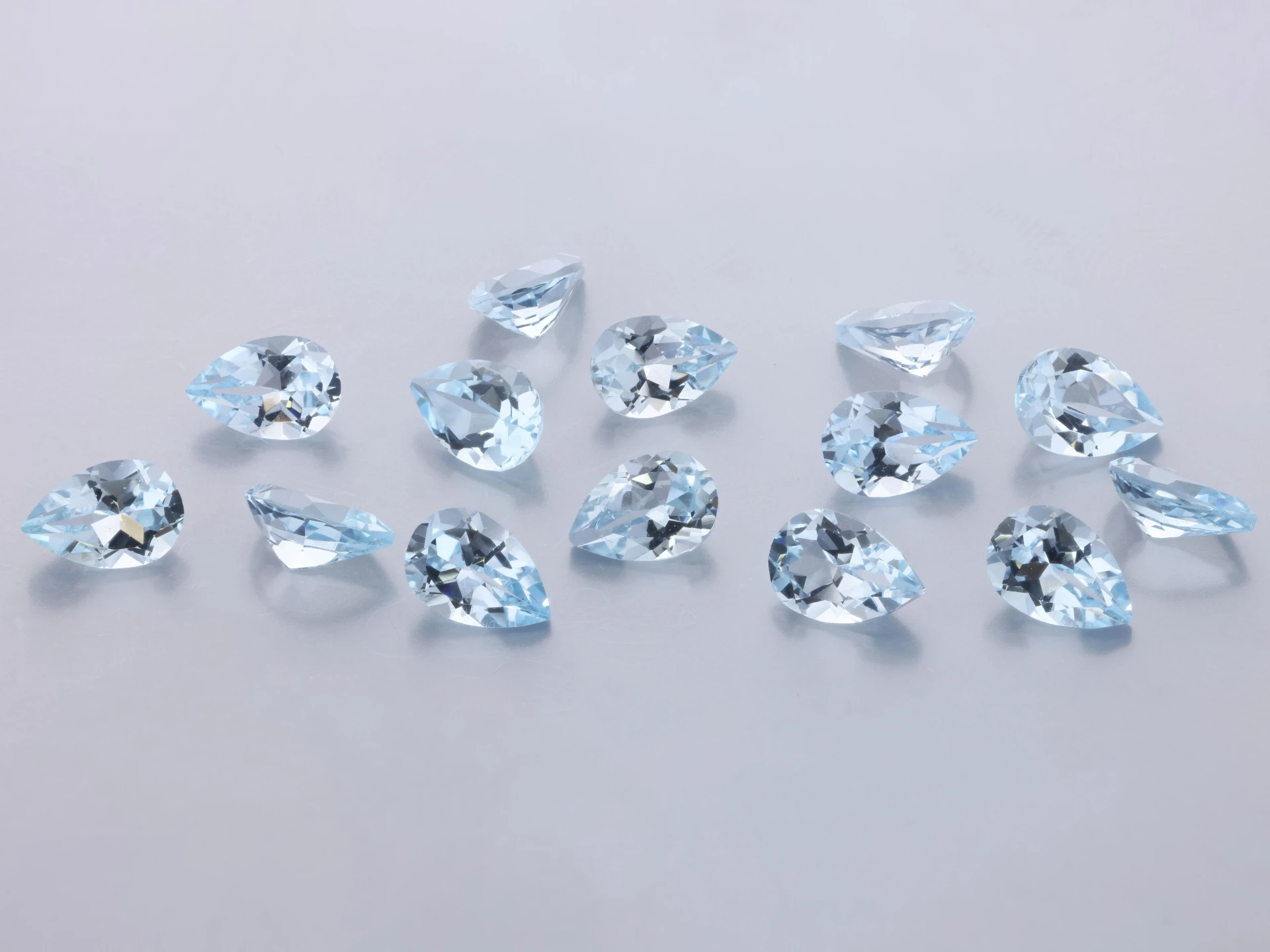 Topaz 6x4mm Pear Shape Light Blue  
