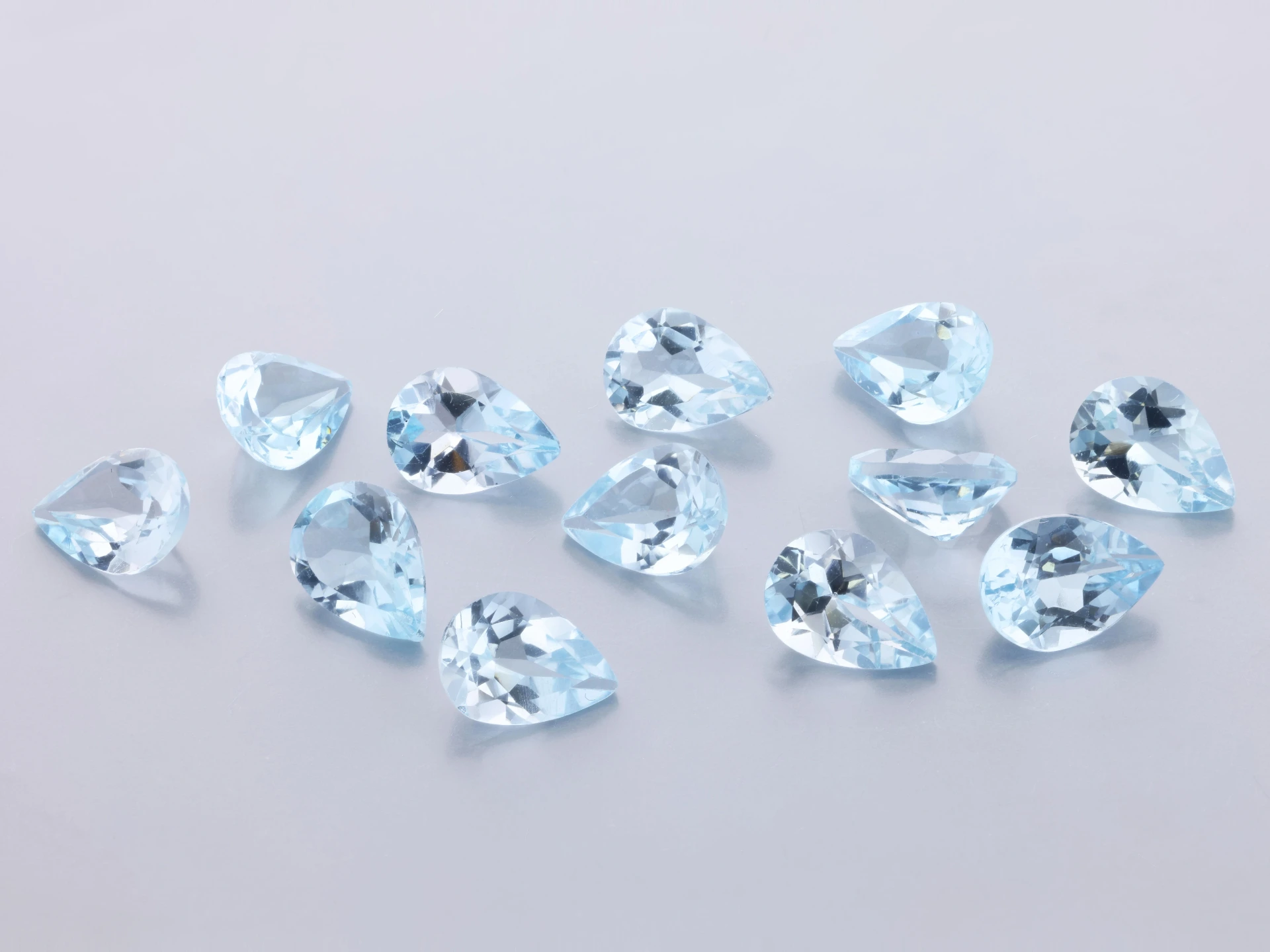 Topaz 7x5mm Pear Shape Light Blue  