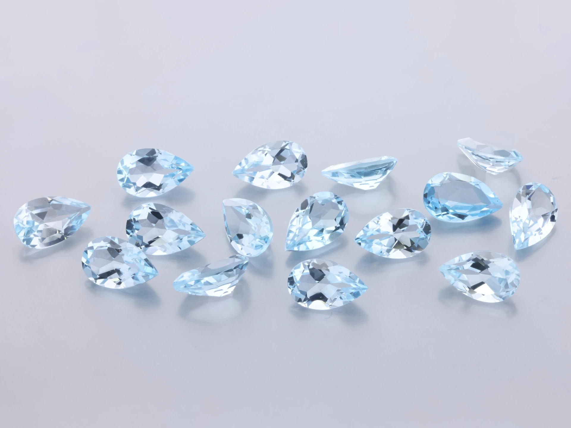 Topaz 8x5mm Pear Shape Light Blue