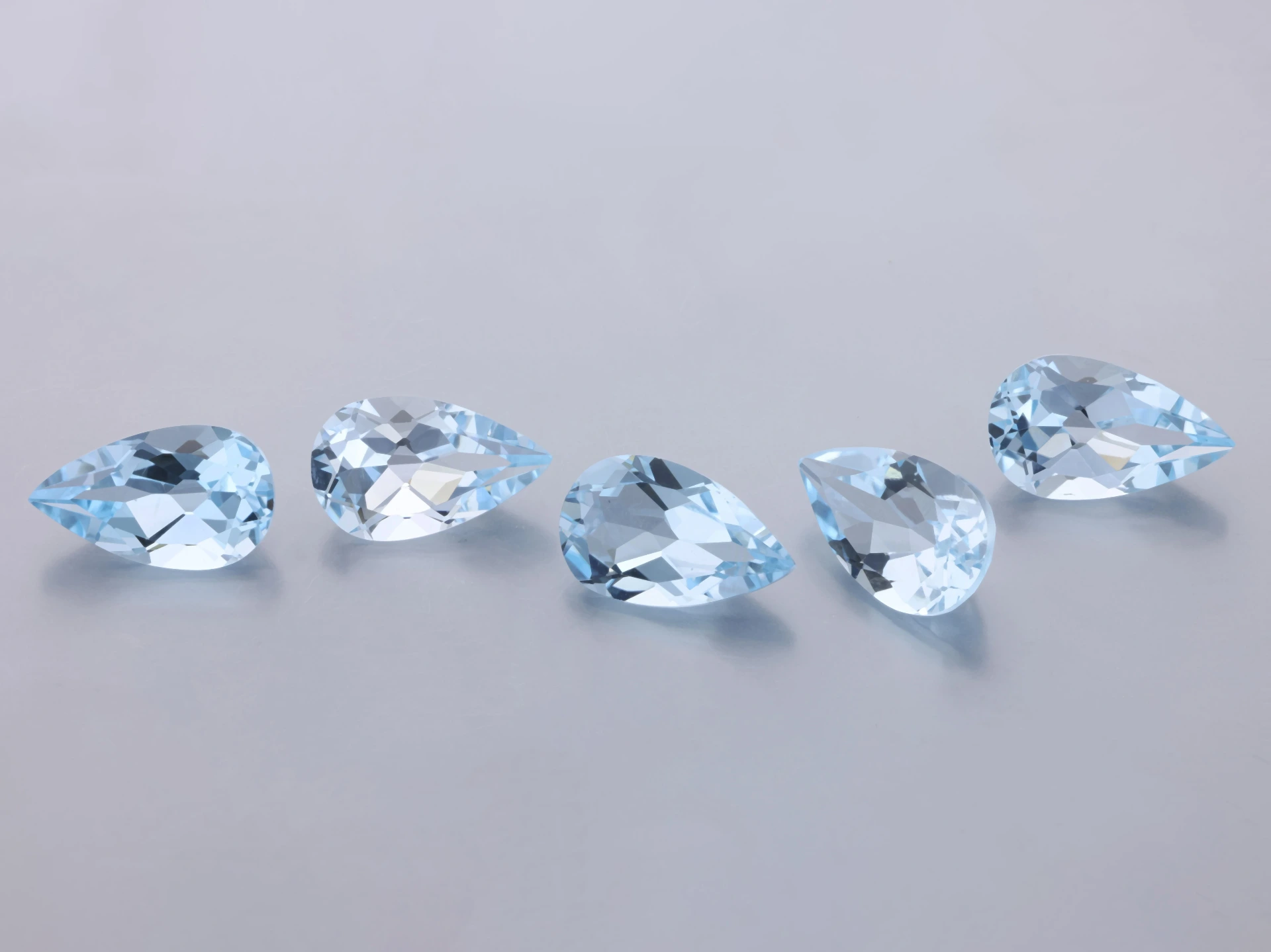 Topaz 10x6mm Pear Shape Light Blue  