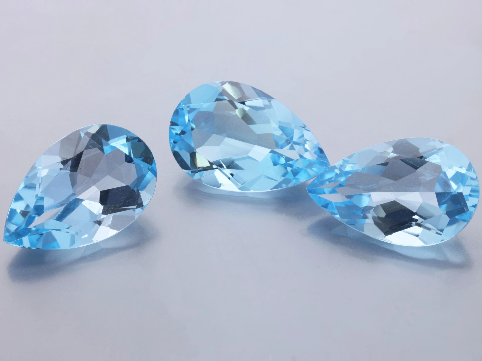 Topaz 14x9mm Pear Shape Light Blue