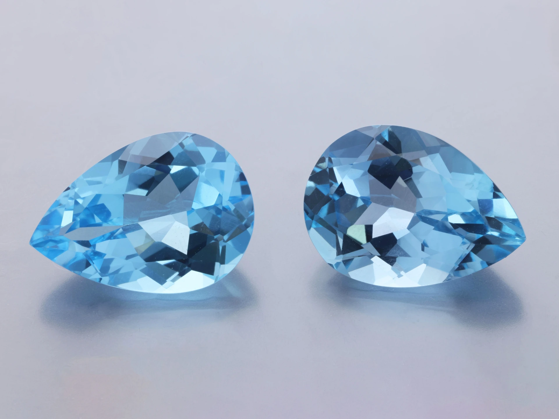 Topaz 14x10mm Pear Shape Light Blue  