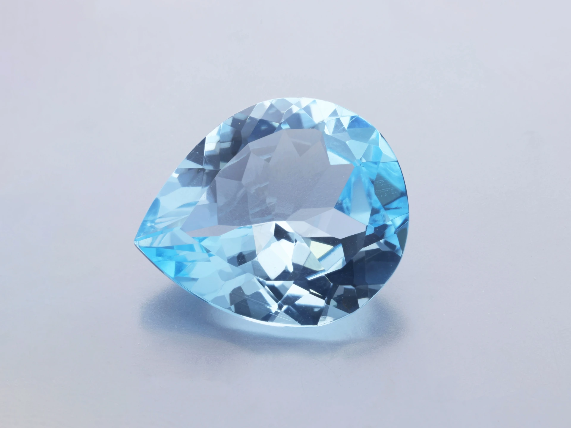Topaz 14x12mm Pear Shape Light Blue  