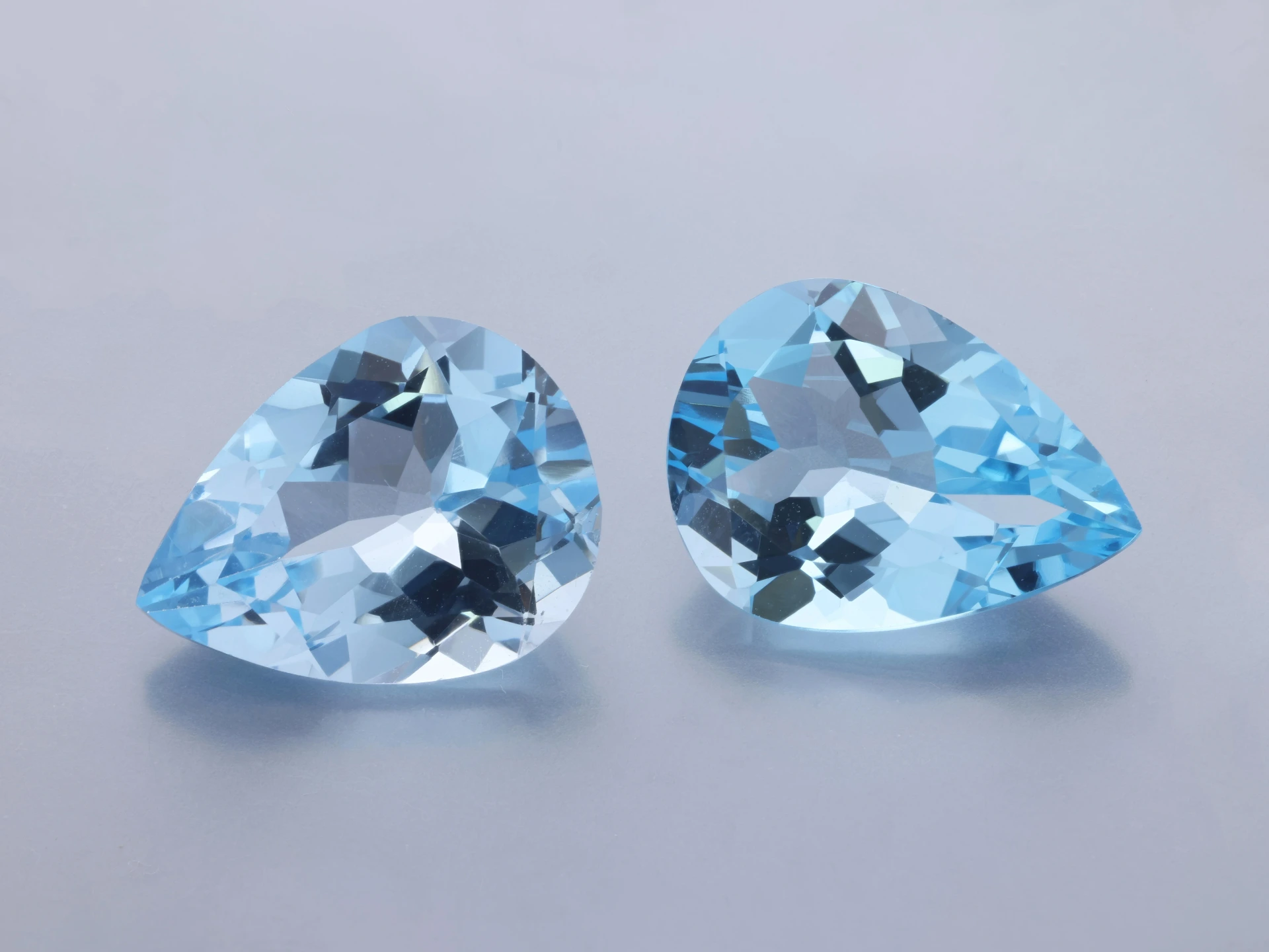 Topaz 16x12mm Pear Shape Light Blue