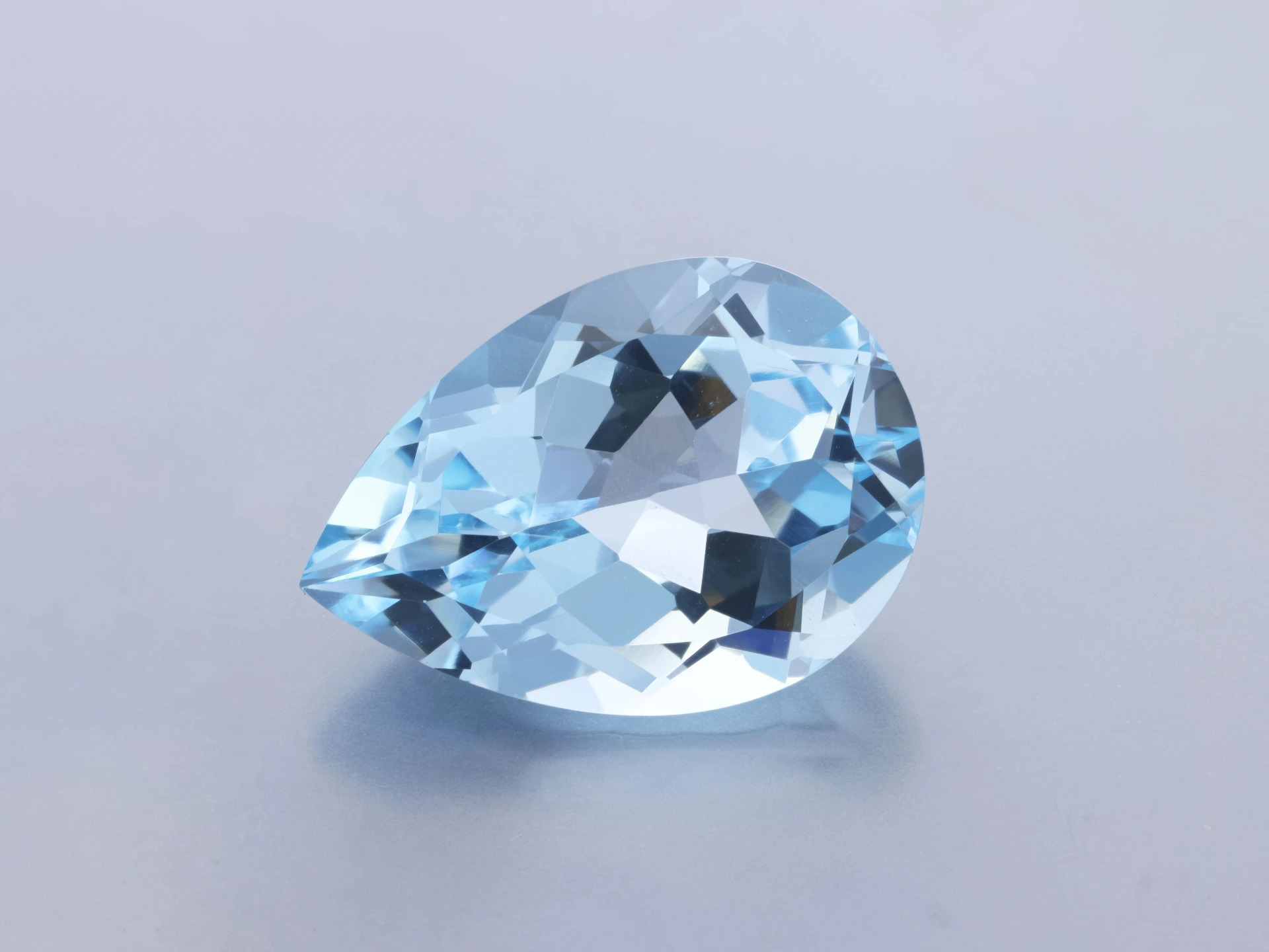 Topaz 20x14mm Pear Shape Light Blue  
