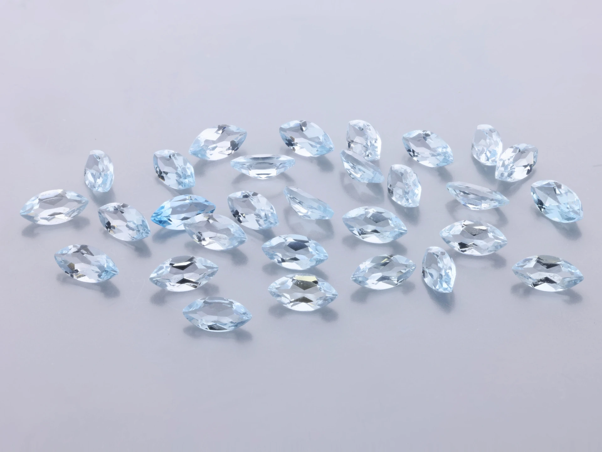 Topaz 5x2.5mm Marquise Light Blue  