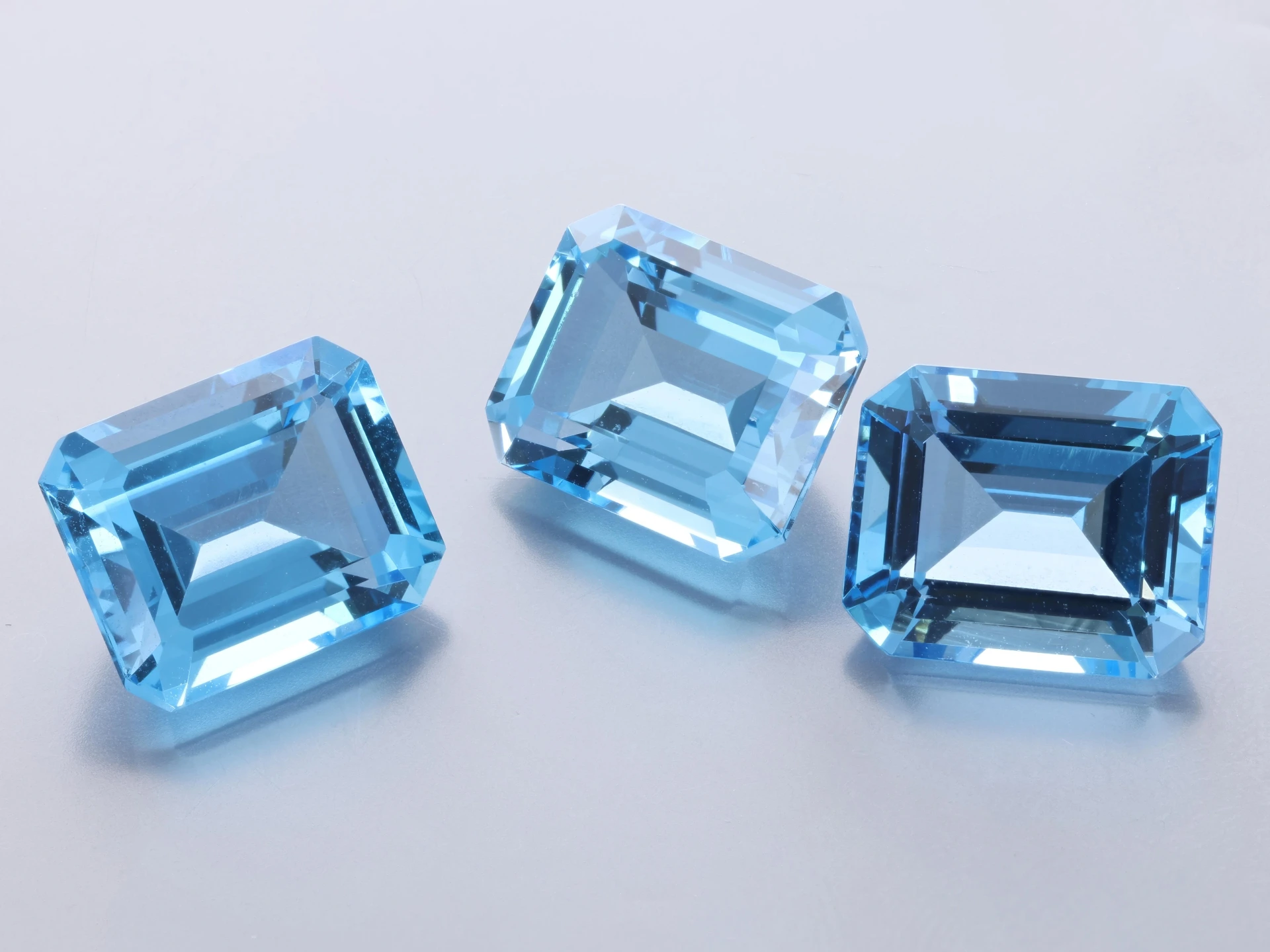 Topaz 11x9mm Emerald Cut Medium Blue