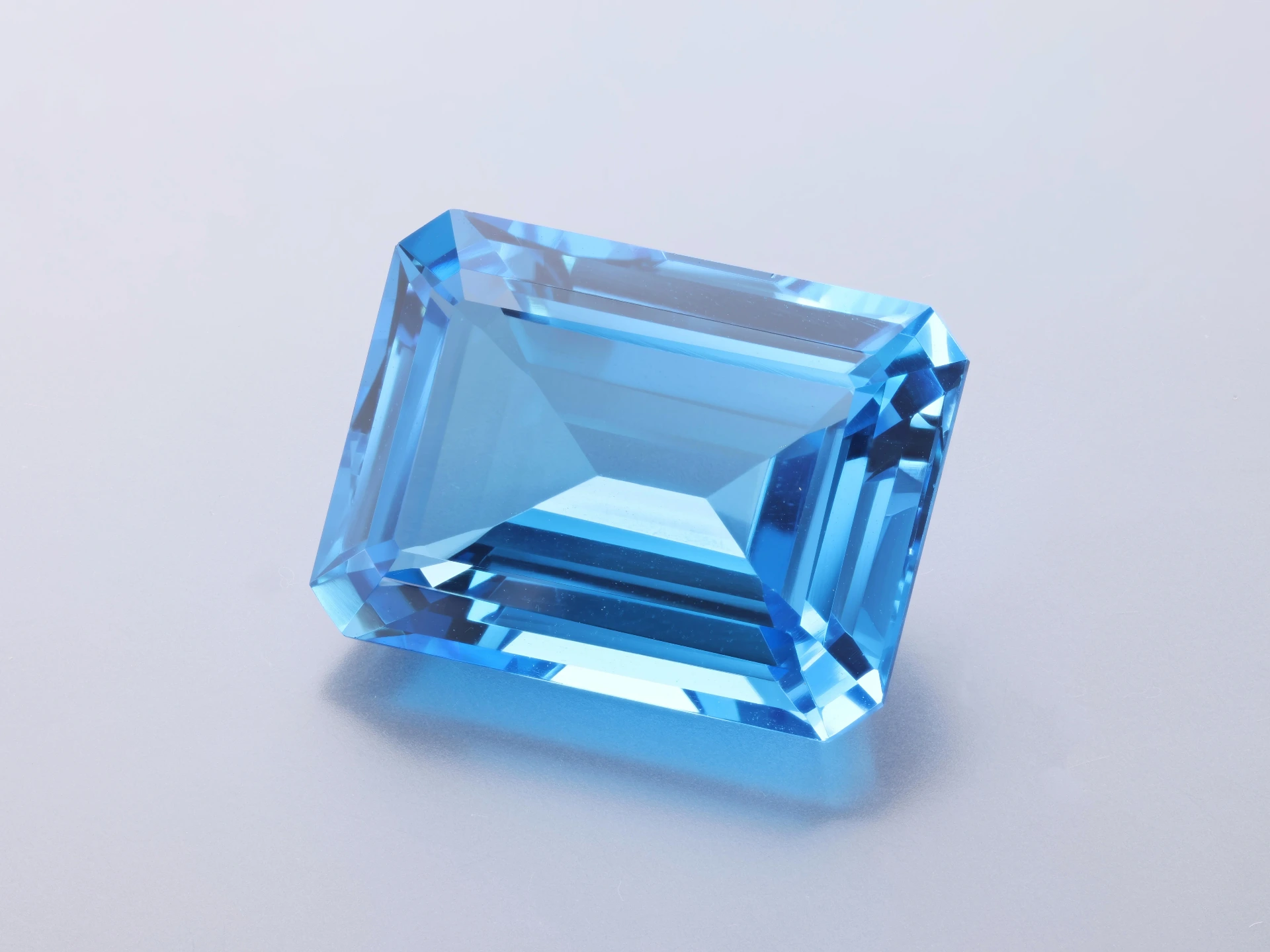 Topaz 20x15mm Emerald Cut Medium Blue