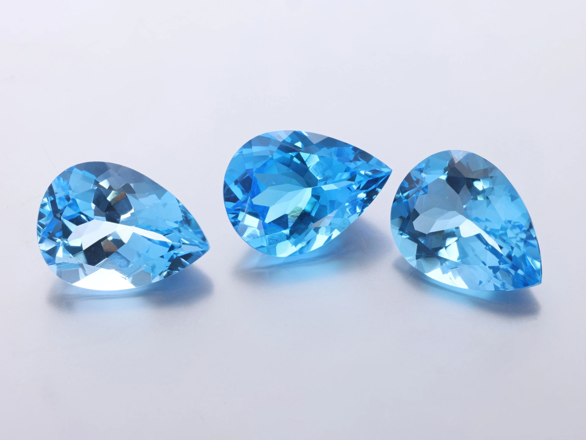 Topaz 16x12mm Pear Shape Medium Blue 