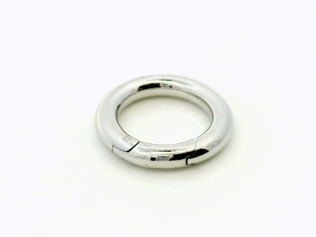 Shortener Sterling Silver 17mm Circle Polished with Trigger 