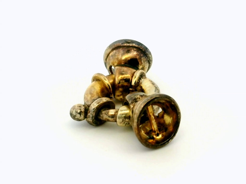 Bolt Ring Sterling Silver Gold Plated 11mm