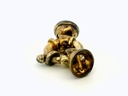 Bolt Ring Sterling Silver Gold Plated 11mm