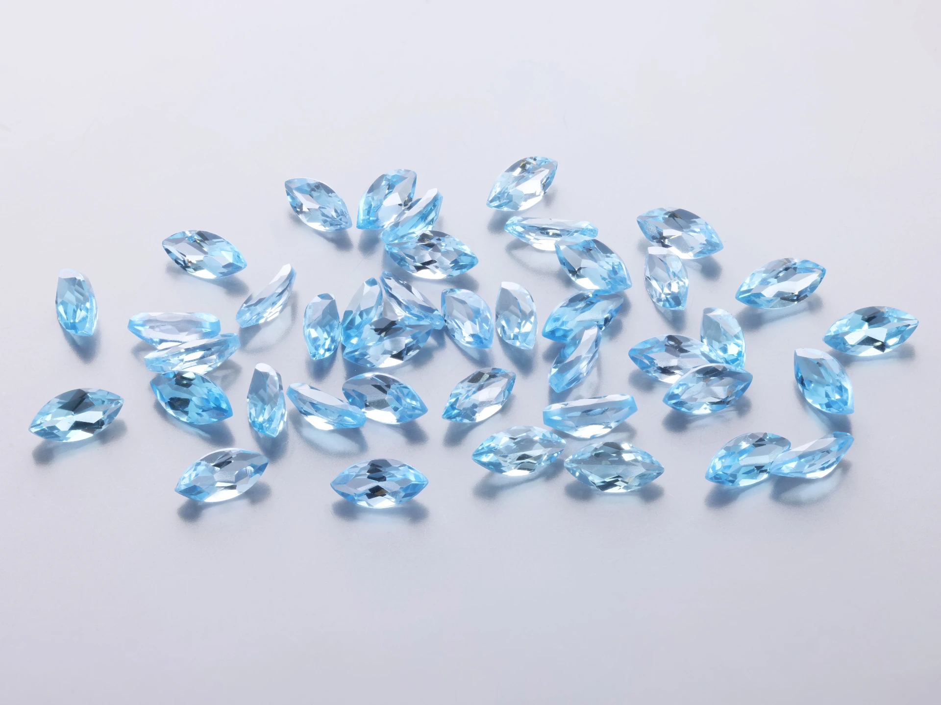 Topaz 5x2.5mm Marquise Medium Blue 