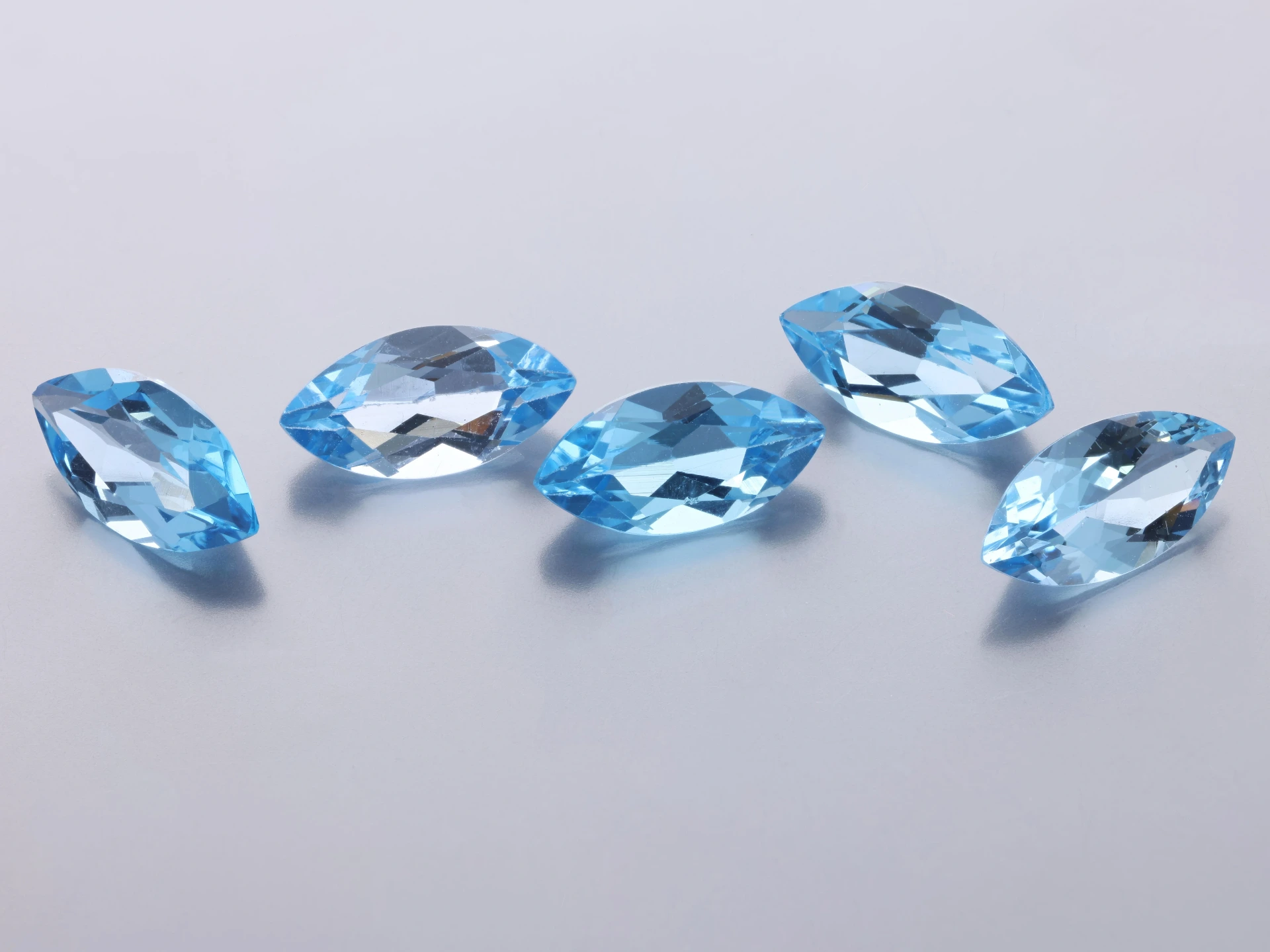 Topaz 10x5mm Marquise Medium Blue 