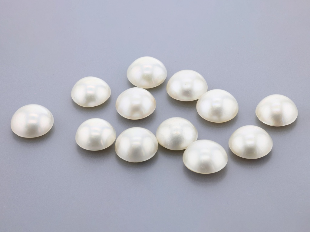 [JM10] Mabe Pearl 9.50-10mm Round White