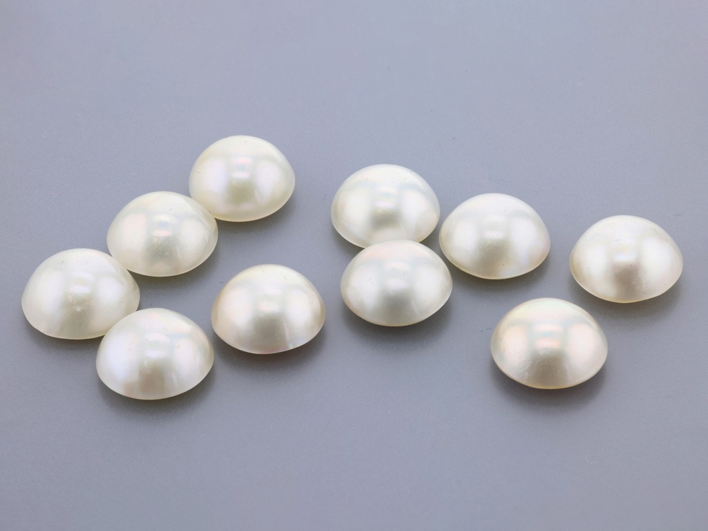 [JM105] Mabe Pearl 10-10.5mm Round White