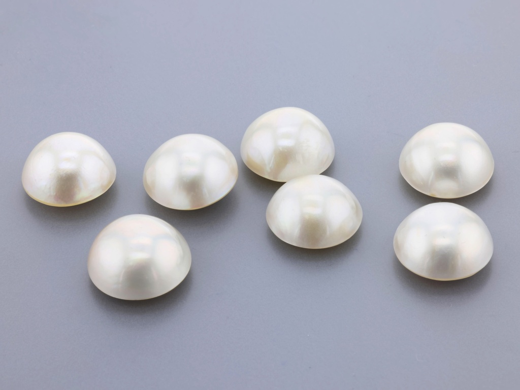[JM115] Mabe Pearl 11-11.5mm Round White