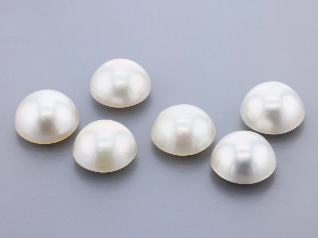[JM125] Mabe Pearl 12-12.5mm Round White