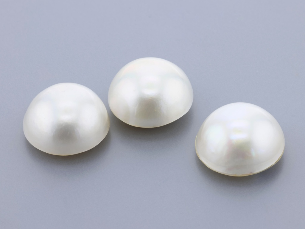 [JM135] Mabe Pearl 13-13.5mm Round White