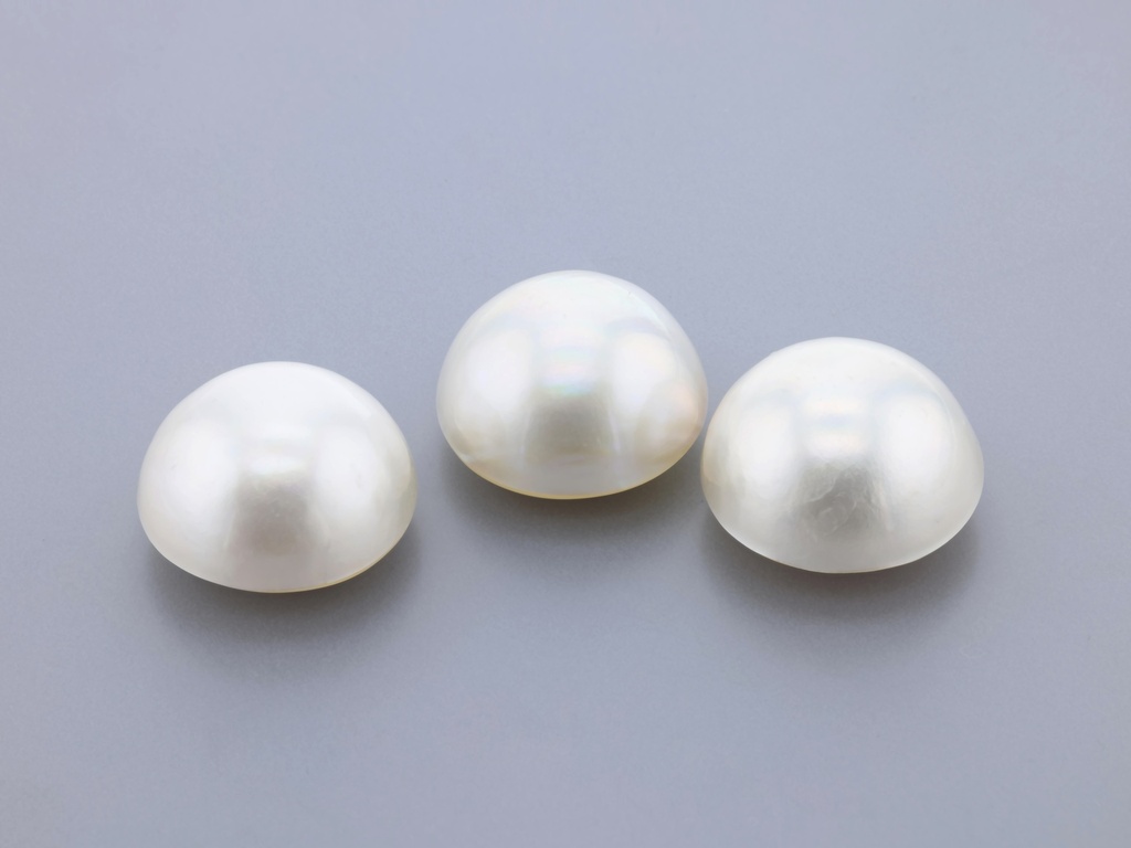 [JM15] Mabe Pearl 14.5-15mm Round White