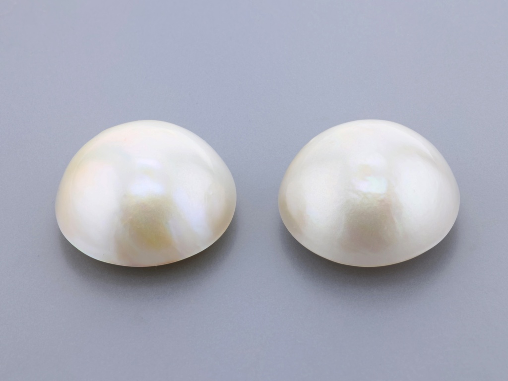 [JM185] Mabe Pearl 18-18.5mm Round White