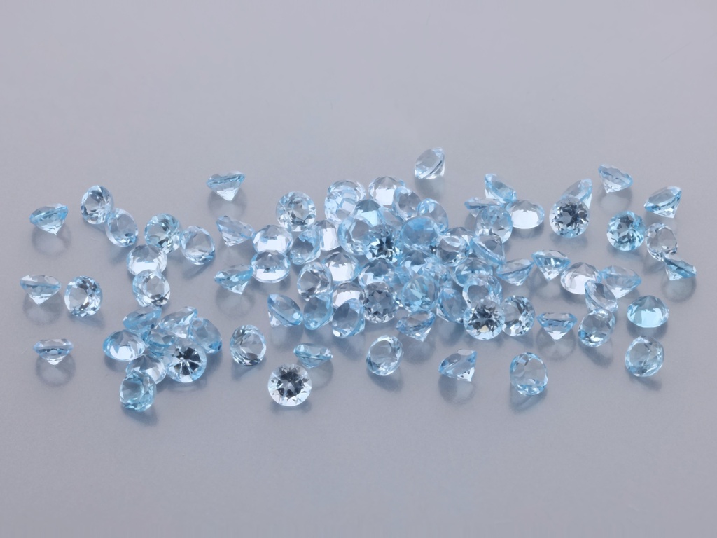 Topaz  2.00mm Round Medium Blue 