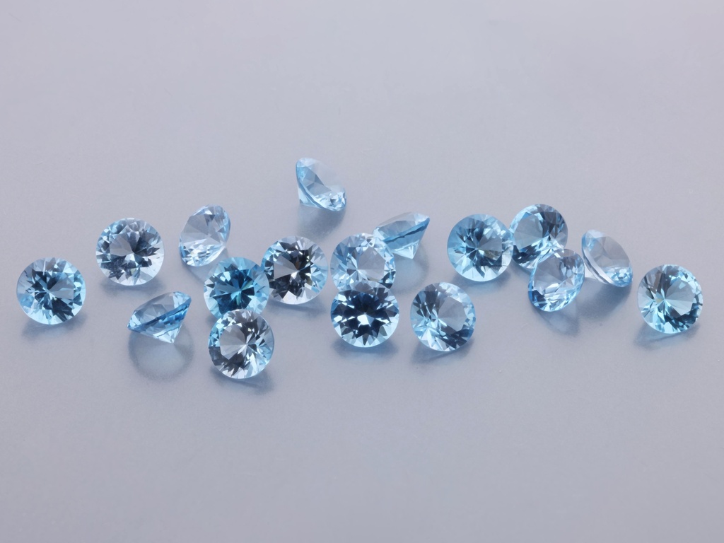 Topaz  3.50mm Round Medium Blue 