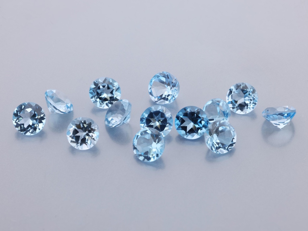 Topaz  4.00mm Round Medium Blue 