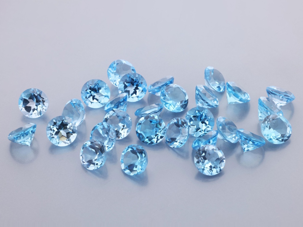 Topaz  4.50mm Round Medium Blue 