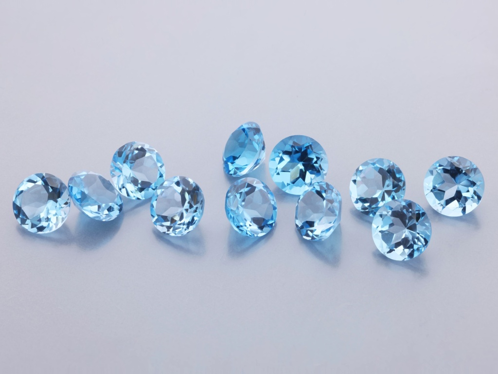 Topaz 5.00mm Round Medium Blue