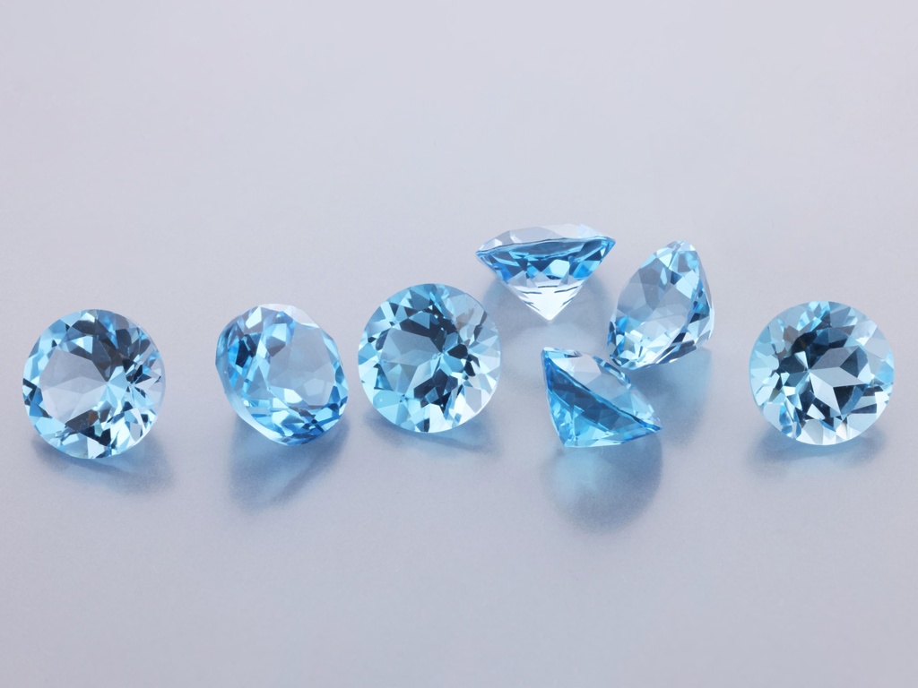 Topaz  7.00mm Round Medium Blue 