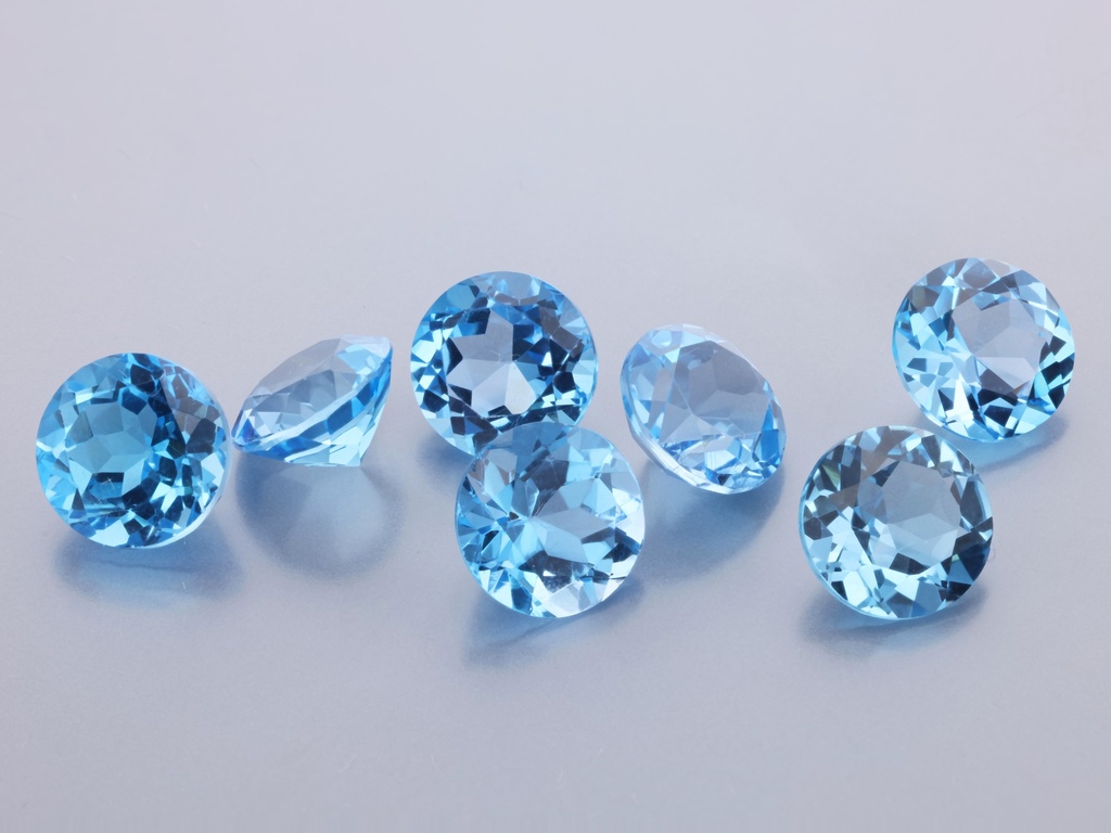 Topaz  7.50mm Round Medium Blue 