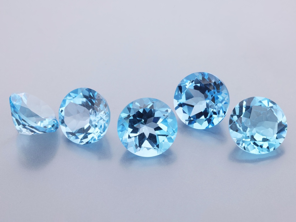 Topaz  8.00mm Round Medium Blue 