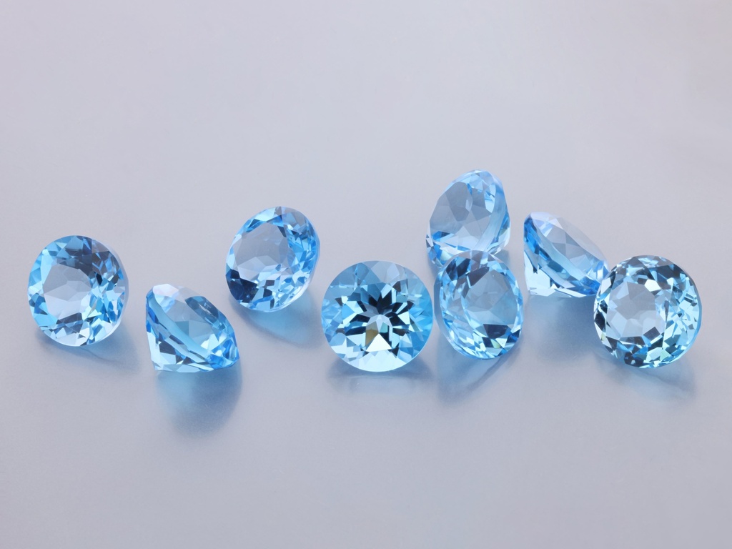 Topaz  8.50mm Round Medium Blue 