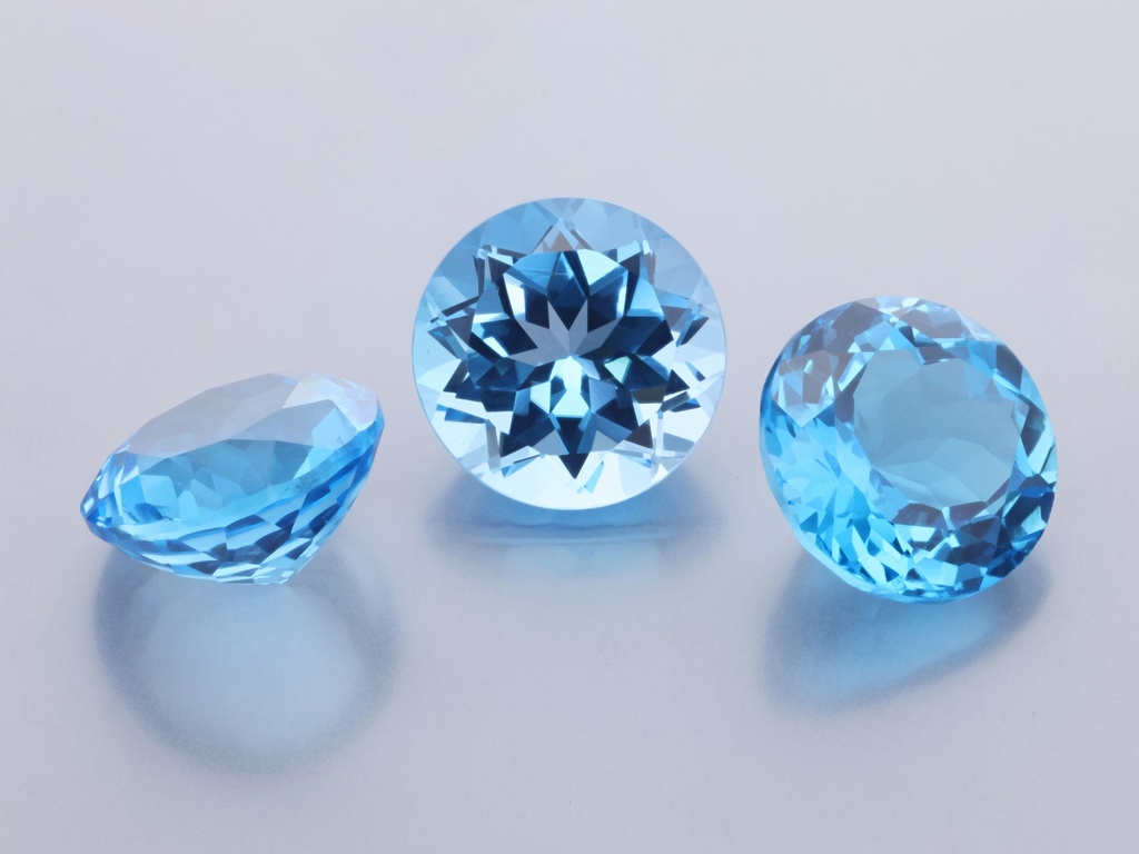Topaz  11mm Round Medium Blue 
