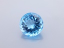 Topaz  15mm Round Medium Blue 
