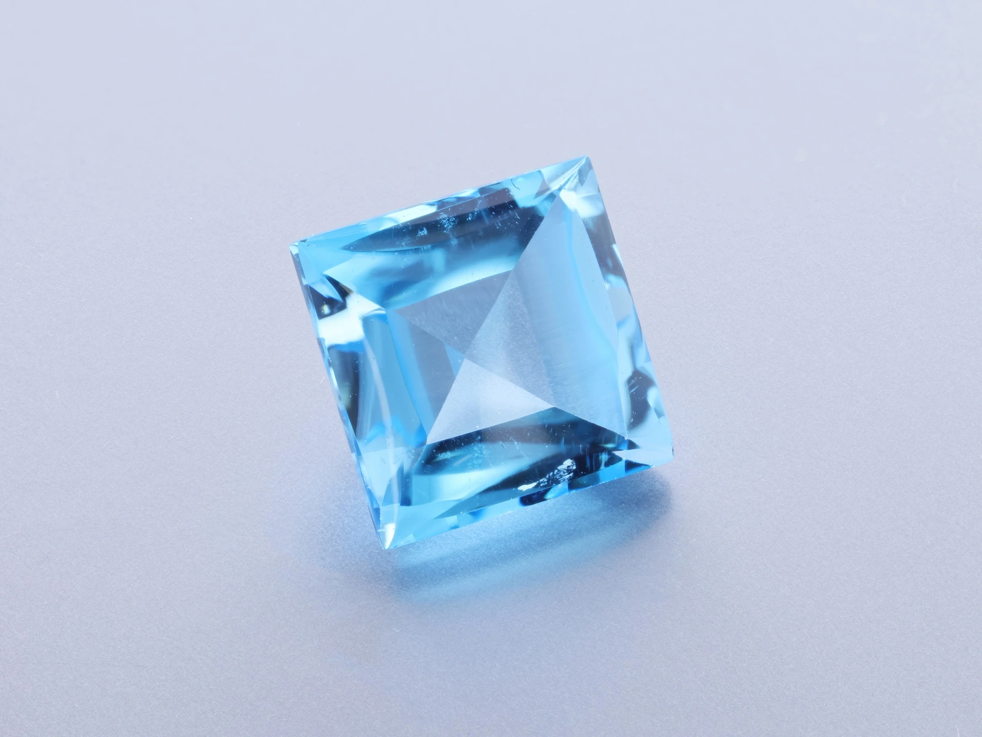 Topaz 8.00mm Square Cabochon Medium Blue 