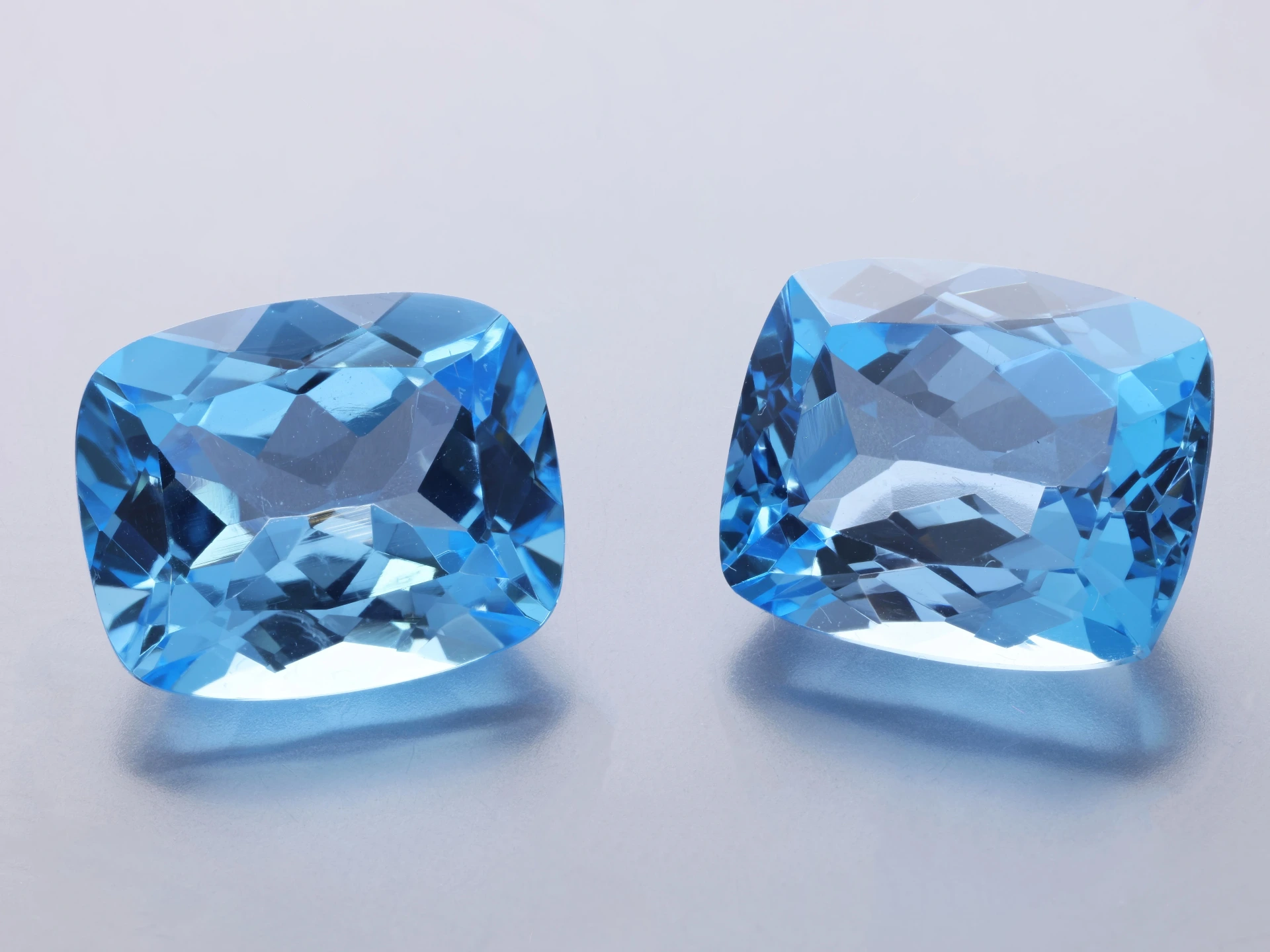 Topaz 12x10mm Cushion Medium Blue