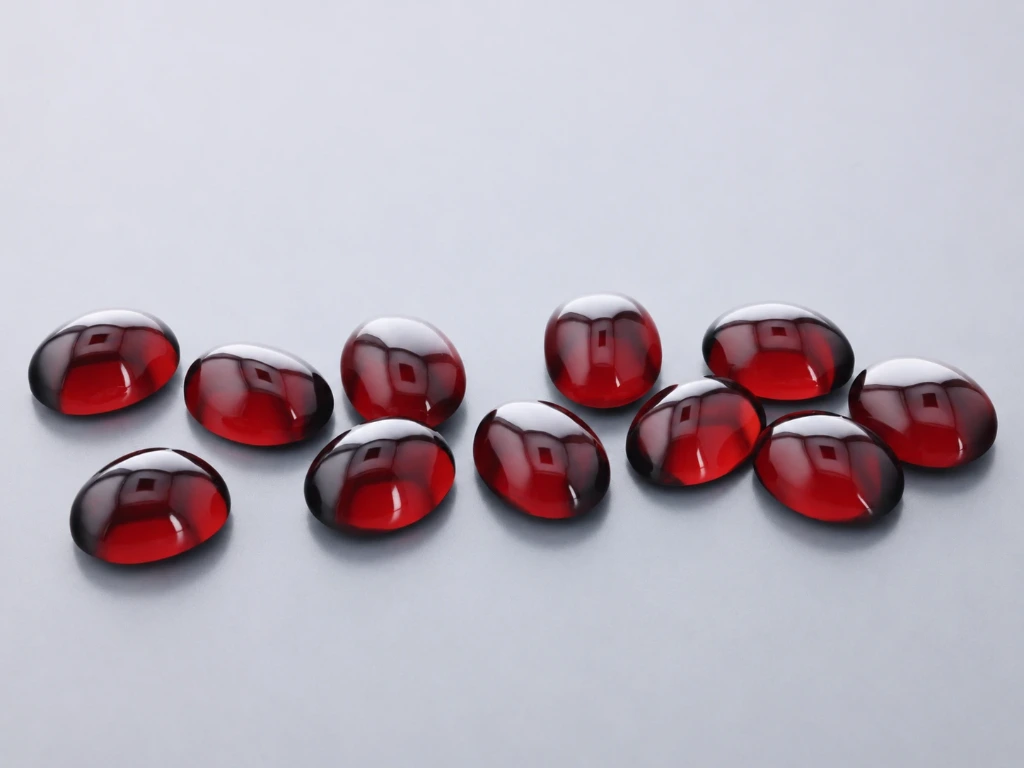 Almandine Garnet 9x7mm Oval Cabochon