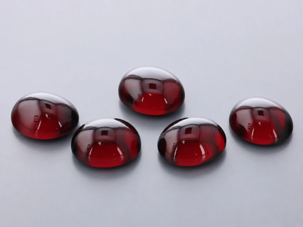 Almandine Garnet 12x10mm Oval Cabochon