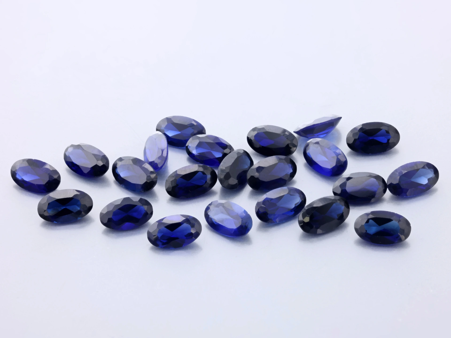 [YDVB0503] Synthetic/Lab Grown Sapphire 5x3mm Oval Blue