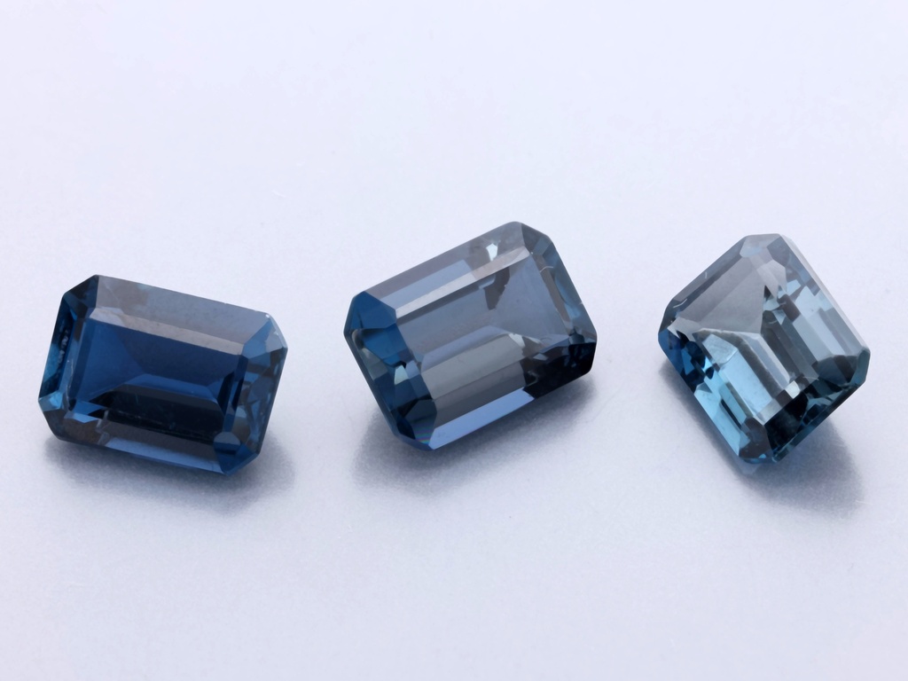 London Blue Topaz 7x5mm Emerald Cut