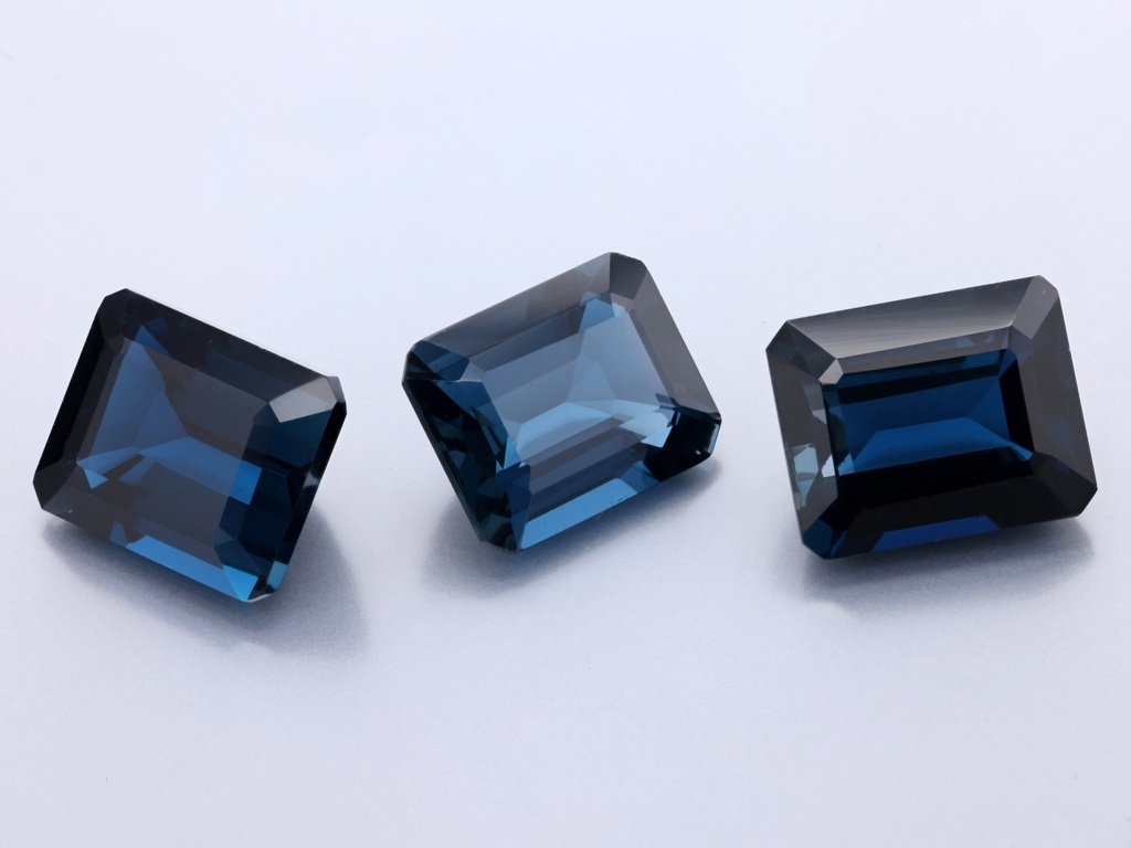 London Blue Topaz 11x9mm Emerald Cut